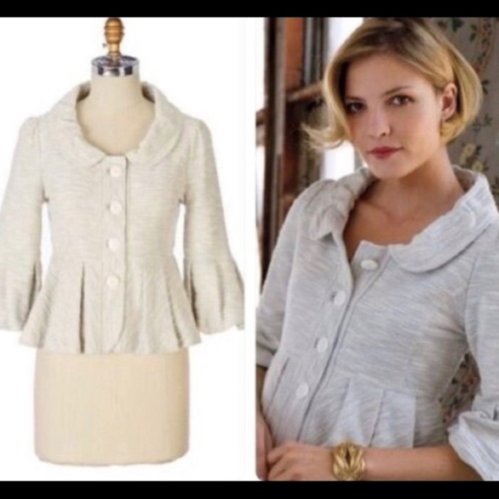 Anthropologie Allihop peplum jacket